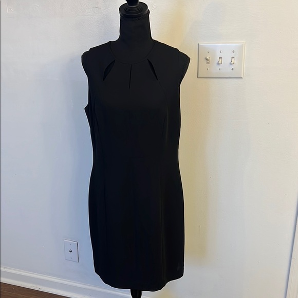Liz Claiborne Black Sleeveless Halter Mini Dress - Picture 1 of 9